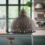 River Of Goods 11" Merope Antique Bronze Metal Bowl Shade Pendant Ceiling Light. Fixed Price $59.99.