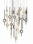 Eurofase Lighting 43890 Barletta 40"W Led Suspension Multi - Mixed Black /. Fixed Price $8288.00.
