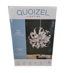 Quoizel Lace 4-LIGHT Pendant Polished Chrome Finish Perforated Metal Ribbons. Fixed Price $98.99.