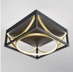 Artika Luxury 13 In. 1-LIGHT Modern Black And Gold Integrated Led Flush Mount. Fixed Price $49.99.
