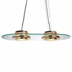 Halogen Ceiling Glass Pendant 2 Lights Bright Brass Renovator's Supply. Fixed Price $359.99.
