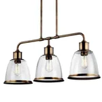 Murray Feiss 3-LIGHT Island Pendant Aged Brass F3019/3AGB. Fixed Price $299.99.