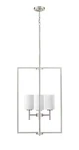 Brushed Nickel Four Light Pendant From The Luxx Collection. Fixed Price $339.90.