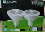 2 Pack Maxlite 13W Led Dimmable 90W Replacement 5000K Flood Light Indoor Outdoor. Fixed Price $20.00.