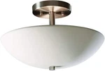 Justice Design CER-9690-BIS Bisque Two Light 13.5 Indoor Round Bowl Semi-flush. Fixed Price $113.90.