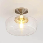 Jonathan Y Marfa 14 In. Nickel Glass/iron Farmhouse Modern Led Flush Mount. Fixed Price $35.99.