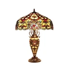 Chloe Lighting Sadie Tiffany-style 3 Victorian Double Lit Table Lamp. Fixed Price $282.39.