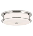 Kichler 52597 Brit 4 Light 18"W Flush Mount Drum Ceiling Fixture - Nickel. Fixed Price $374.99.