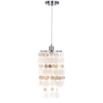 Safavieh Modern Capiz Pendant Lamp Chrome. Fixed Price $60.24.