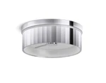 Kohler Lighting 22518-FMLED Simpalo 15 Flush Mount Ceiling Chrome. Fixed Price $299.99.