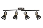 4 Track Lighting Kit, Matt Black Brass Finish Way Adjustable With Mod.... Fixed Price $64.97.