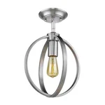 Golden Lighting Colson 1-LIGHT 9.75 In. Semi-flush Pewter. Fixed Price $79.95.