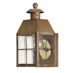 Hinkley Lighting Nantucket 1 Outdoor Mini Wall Mount, Aged Brass - 2376AS. Fixed Price $199.00.