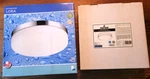 Choice Of Flush Mount White & Silver Ceiling Fixture--eglo Or Light Blue-pick 1. Fixed Price $29.99.