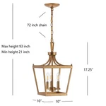 Safavieh Larton 3LT 10 Inch Pendant, Reduced Price 2172789026 PND4089C. Fixed Price $81.00.