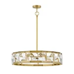 Fredrick Ramond FR30105HBR Jolie 30" Led Crystal Drum Chandelier,heritage Brass. Fixed Price $1995.00.