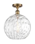 Innovations Lighting 516-1C-17-12 Athens Semi-flush 12"W Brushed Brass. Fixed Price $237.60.