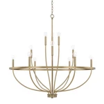 Homeplace By Capital Lighting Greyson 12 Chandelier, Aged Brass - 428501AD. Fixed Price $719.99.