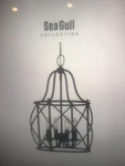 Sea Gull Lighting Turbinio 4-LIGHT Blacksmith Traditional Cage Chandelier. Fixed Price $299.00.