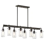 Traditional Farmhouse Eight Light Chandelier-olde Bronze Finish. Fixed Price $557.95.