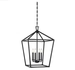 Filament Design 4-LIGHT Matte Black Pendant 17" Ceiling Fixture H2603. Fixed Price $203.50.