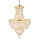 Elegant Lighting V2528D18/RC Tranquil 12 18"W Crystal - Gold. Fixed Price $786.00.