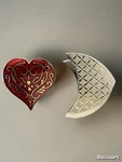 2 Vtg Metropolitan Museum Of Brooch Enamel Heart Pendant &emmons Geometric. Fixed Price $95.00.