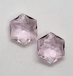 2PC Swarovski Crystal Rosaline 14MM Star Hexagon 8135 Pendant/ Prism; Light Pink. Fixed Price $6.25.