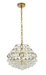 Kitchen Island Bathroom Crystal Pendant Brass Chandelier 3 Light Fixture 16 Inch. Fixed Price $510.62.