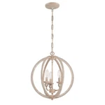 Craftmade Light Mini Chandelier, Antique Linen 1043C-ATL. Fixed Price $134.99.