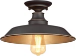 6370300 Iron Hill 12-INCH, One-light Indoor Semi Flush Mount Ceiling Light, Oil. Fixed Price $73.99.