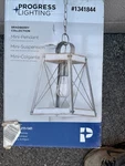 Progress Lighting Bradberry Collection Pendant Antique White Farmhouse Nob. Fixed Price $48.00.