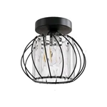 Yansun 1-LIGHT Black Crystal Semi-flush Ceiling 7 In, W-ZM-BX01203ABL. Fixed Price $24.99.