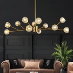 Kkqiyuloom 39IN Large Chandelier With 12-LIGHT Crystal Lampshade, Dining Room. Fixed Price $74.99.