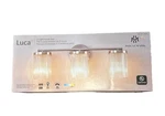 Housemark Luca 3-LIGHT Brushed Nickel / Silver Bathroom Vanity Wall Sconce. Fixed Price $34.00.