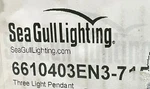 Sea Gull 6610403EN3-715 19 Inch Autumn Bronze Pendant Ceiling Light.. Fixed Price $339.99.