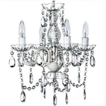 The Original Gypsy Color 4 Light Crystal White Hardwire Flush Mount. Fixed Price $106.77.