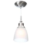 Commercial Electric 1-LIGHT Brushed Nickel Mini-pendant (3-PACK ). Fixed Price $25.00.