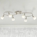 Led Pro Track Ascend 6-LIGHT Brushed Nickel S-wave Fixture. Fixed Price $299.95.