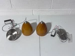 Encompass Lighting Group Orange Brown Glass Pendant Bell Hanging Fixture 2. Fixed Price $49.99.