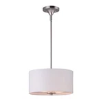 Maxim Bongo 2-LIGHT Pendant / Semi-flush Mount Satin Nickel 10011WLSN. Fixed Price $83.30.