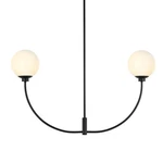 Elegant Lighting LD816D36 Nyomi 2 36"W Chandelier - Black. Fixed Price $86.42.