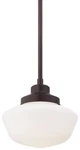 Minka Lavery 2254-576 Schoolhouse Light 11" Tall Pendant Bronze. Fixed Price $209.00.
