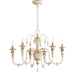 Quorum 6316-6-70 Salento 25" 6-LIGHT Chandelier In Persian White. Fixed Price $516.00.