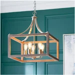 Hampton Bay Boswell Quarter 5- -light Brushed Nickel Chandelier With Weathered. Fixed Price $135.99.