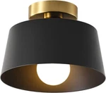 Ceiling Light Fixture Hallway With Gold Plate Matte Black Shade. Fixed Price $22.55.