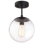 Gracelyn 9 In. Matte Black Ceiling Light Semi-flush Mount By Design House. Fixed Price $44.99.