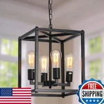 Lanhall 4-LIGHT Farmhouse Chandelier Fixture Rustic Industrial Pendant Lighting. Fixed Price $84.06.