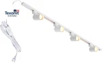 Plug Track Lighting With Power Cord, 4-LIGHT GU10 Kit. Fixed Price $85.57.