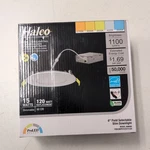Halco Lighting TECHNOLOGIES#89095 6" Slim Downlights Led Fixture Dimmable 15W. Fixed Price $20.00.